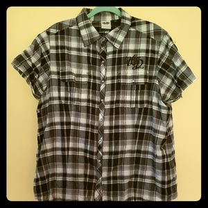 Harley Davidson Plaid Short Sleeve